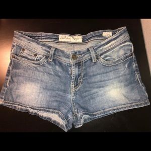 buckle denim payton shorts